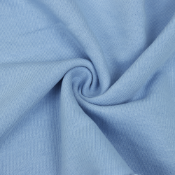 Ткань Футер 3-х нитка, Петля, цвет Светло-Голубой (на отрез)  в Кемерово