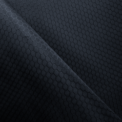 Ткань Оксфорд 300D PU Рип-Стоп СОТЫ, цвет Черный (на отрез)  в Кемерово