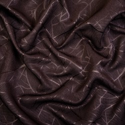 Ткань Блэкаут для штор &quot;Ледовое тиснение цвет Темно-Коричневый&quot; (на отрез)  в Кемерово