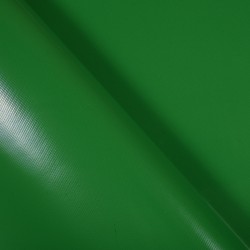 Ткань ПВХ 450 гр/м2, Зелёный (Ширина 160см), на отрез  в Кемерово