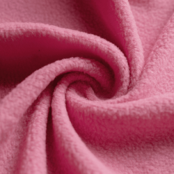 Флис Односторонний 130 гр/м2, цвет Розовый (на отрез)  в Кемерово