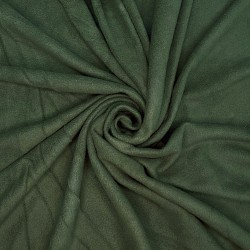 Ткань Флис Односторонний 130 гр/м2, цвет Темный хаки (на отрез)  в Кемерово