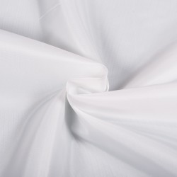 Ткань подкладочная Таффета 190Т, цвет Белый (на отрез)  в Кемерово