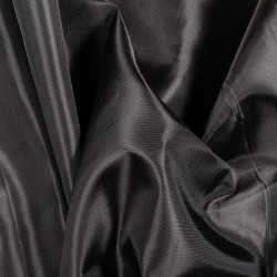 Ткань подкладочная Таффета 190Т, цвет Черный (на отрез)  в Кемерово