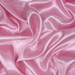 Ткань Атлас-сатин, цвет Розовый (на отрез)  в Кемерово