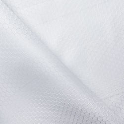 Ткань Оксфорд 300D PU Рип-Стоп СОТЫ, цвет Белый (на отрез)  в Кемерово