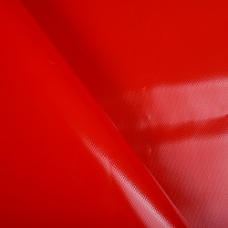 Ткань ПВХ 450 гр/м2, Красный (на отрез)  в Кемерово