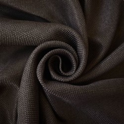 Ткань Блэкаут для штор светозатемняющая 75% &quot;Рогожка Темно-коричневая&quot; (опт)  в Кемерово
