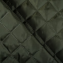 Стеганая подкладочная ткань с синтепоном (100гр/м2), цвет Хаки (на отрез)  в Кемерово