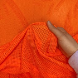 Трикотажная Сетка 75 г/м2, цвет Оранжевый (на отрез)  в Кемерово